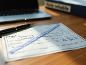carte grise barrée non signée