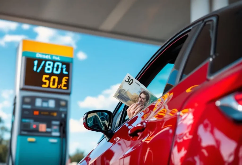 combien de km avec 30 euros de gasoil