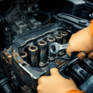serrer le moteur