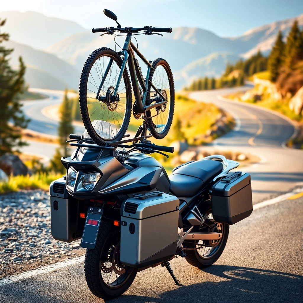 porte velo sur moto