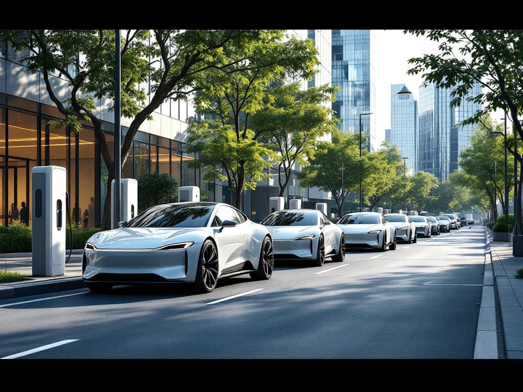 Voitures électriques modernes