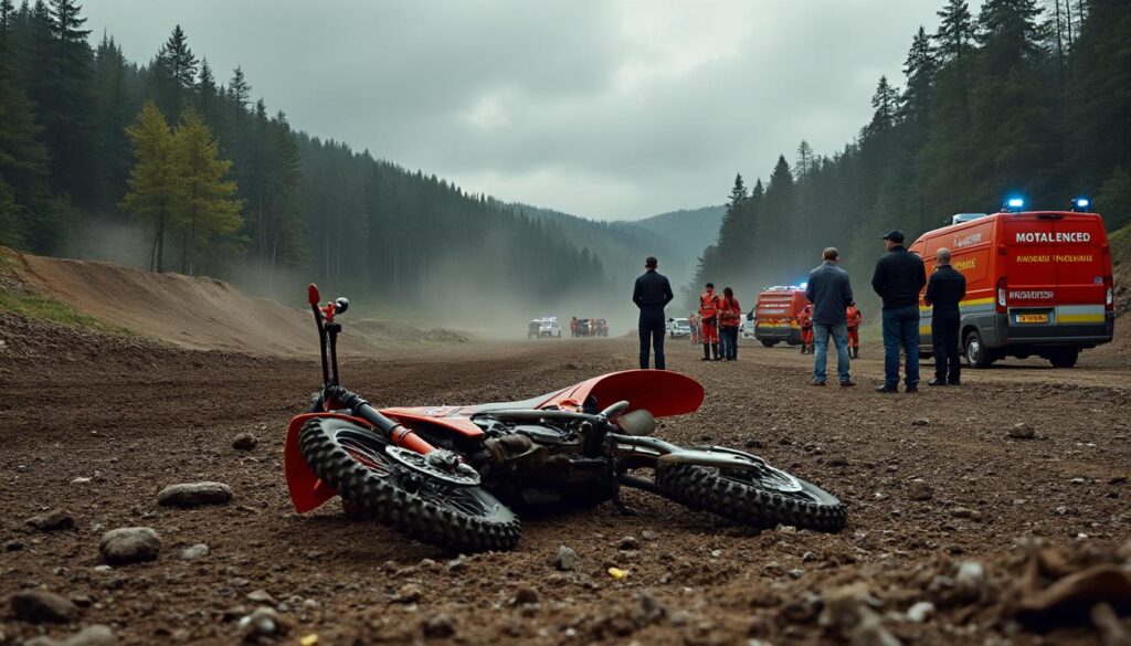 accident tragique de motocross à auzat-la-combelle ayant causé le décès d'une photographe. découvrez les circonstances de cet événement dramatique.