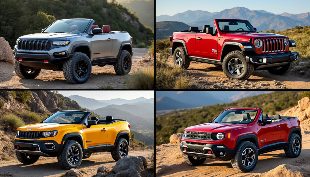 découvrez notre guide complet sur les 4x4 cabriolets : explorez les meilleurs modèles, leurs caractéristiques clés et obtenez des conseils d'achat pour faire le choix idéal.